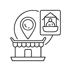 local souvenir icon, local souvenir line art - simple line art of local souvenir, perfect for local souvenir logos and icons