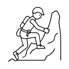 mountain climber exercise icon, mountain climber exercise line art - simple line art of mountain climber exercise, perfect for mountain climber exercise logos and icons