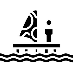Trimaran Icon Vector Element
