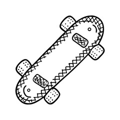 old school skateboard design icon, old school skateboard design line art - simple line art of old school skateboard design, perfect for old school skateboard design logos and icons