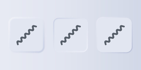 Grey Virus icon isolated on grey background. Corona virus 2019-nCoV. Bacteria and germs, cell cancer, microbe, fungi. Set icons in square buttons. Vector