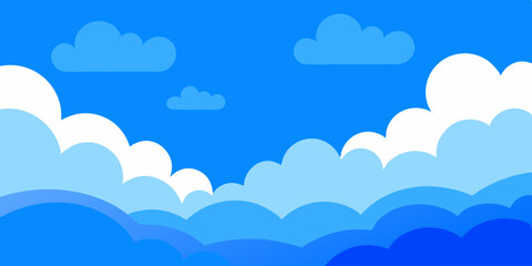blue sky with clouds