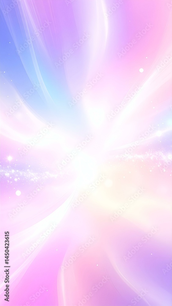 Poster soft pastel abstract background with glowing light streaks and sparkles. ideal for websites, present