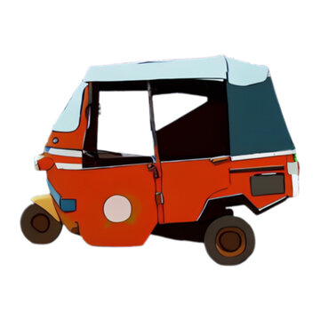 truck with trailer or bajai