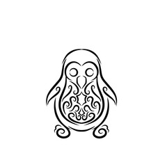 Stylized owl illustration with intricate patterns, depicting nature's beauty and artistic creativity