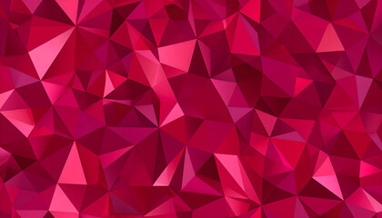 Obraz premium Abstract polygonal ruby red background for creative design and branding