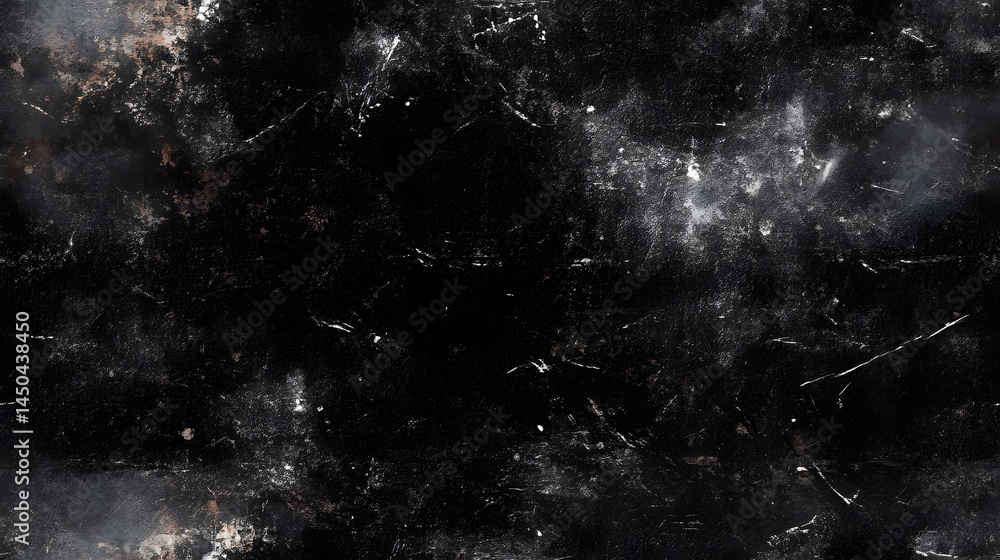 Poster abstract dark surface texture with various marks.