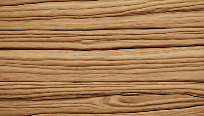 Fototapeta premium Detailed close-up of a textured wooden plank surface, showing natural grain patterns and warm, earthy tones.