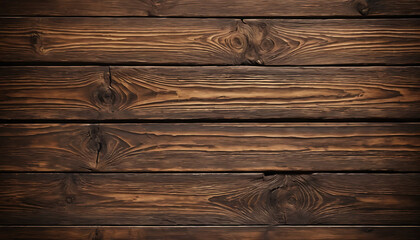 Obraz premium Rustic Brown Wooden Plank Backdrop with Natural Grain and Texture