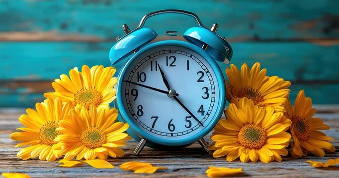 Floral clock time management