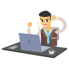 Businessman With Laptop