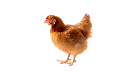 Fototapeta premium chicken isolated on white transparent background 