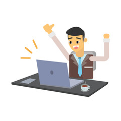 Businessman With Laptop