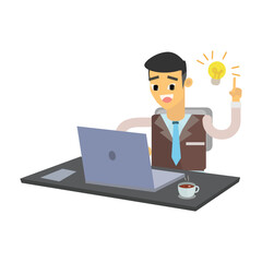 Businessman With Laptop