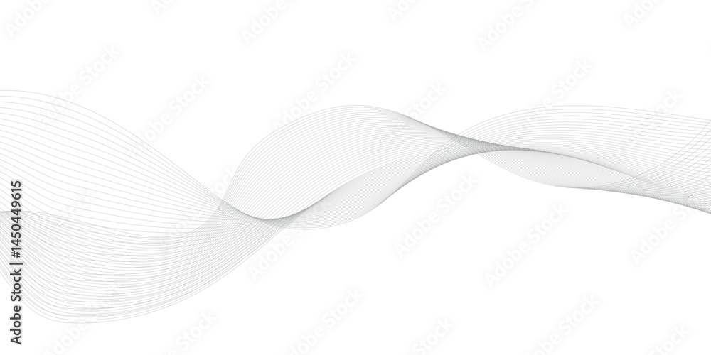 Poster abstract grey, white smooth element swoosh speed wave modern stream transparent background. abstract