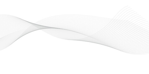 Wavy business curve lines on transparent background. Abstract ocean wave line background. Wave swirl, frequency sound wave, twisted curve lines with blend effect. Vector illustration.	