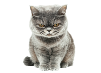 Cat being grumpy