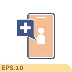 Obraz premium mobile health icons symbol vector elements for infographic web