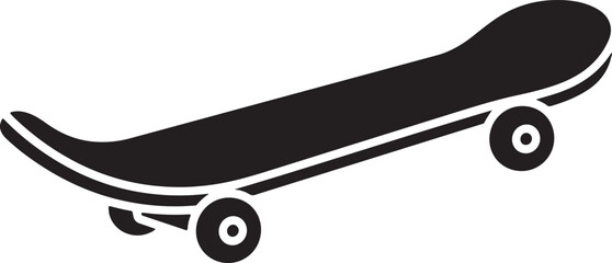 Obraz premium Skateboard silhouette icon vector logo illustration