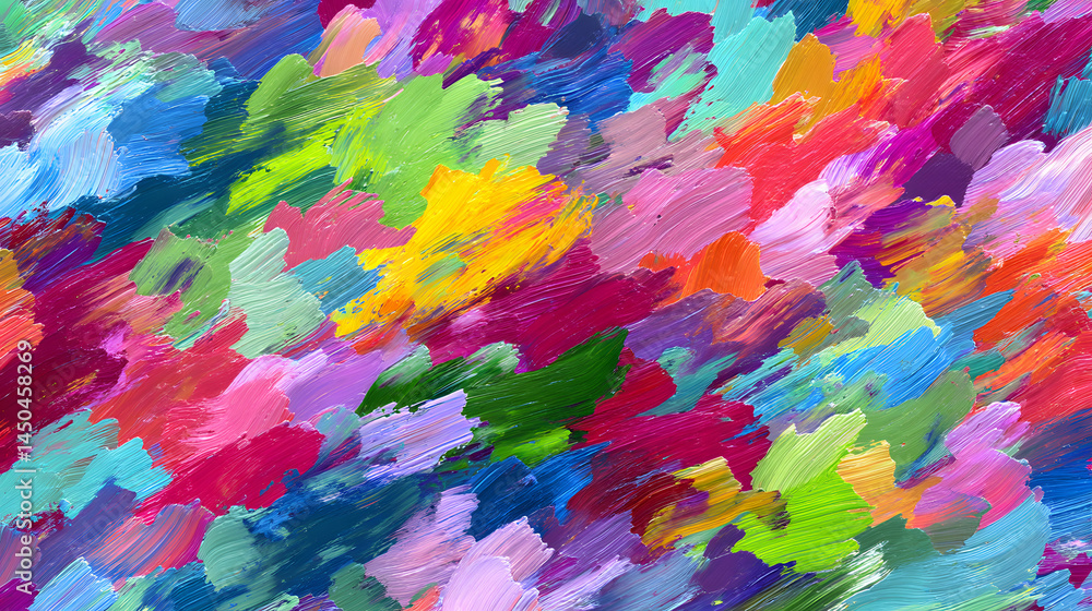 Poster abstract canvas with colorful strokes of paints suitable for modern design projects creative graphic