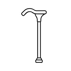 walking cane for support icon, walking cane for support line art - simple line art of walking cane for support, perfect for walking cane for support logos and icons