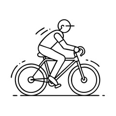 01 cycling icon, 01 cycling line art - simple line art of 01 cycling, perfect for 01 cycling logos and icons
