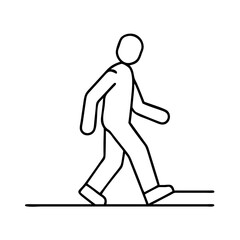 06 walking icon, 06 walking line art - simple line art of 06 walking, perfect for 06 walking logos and icons