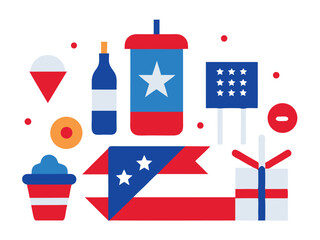 a-cute--flat-vector-set-of-picnic-themed-elements-.eps