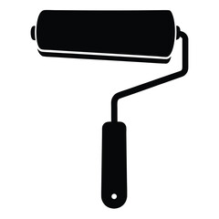 paint roller isolated on white