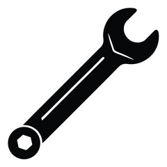 wrench isolated on white background