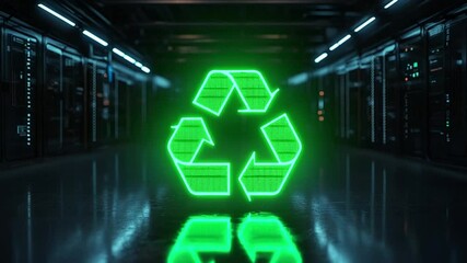 Green Digital Recycling: Eco-Friendly Technology Concept - Powered by Adobe