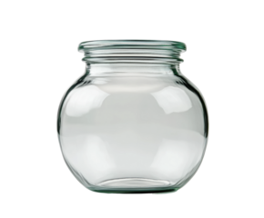 Crafting decorative displays clear glass jar home minimalist style aesthetic appeal isolated on transparent background