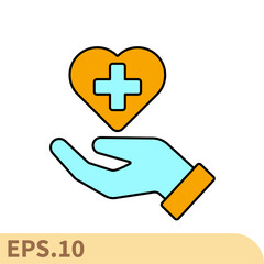 medical care icons  symbol vector elements for infographic web