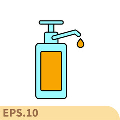 sanitizer icons  symbol vector elements for infographic web