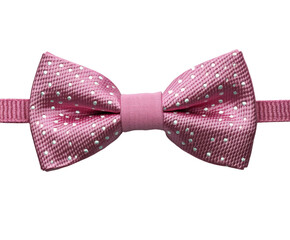 Elegant pink bow tie display fashion showcase product environment isolated on transparent background