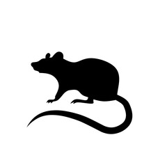 Mouse icon vector. Rat illustration sign. Jerboa symbol or logo