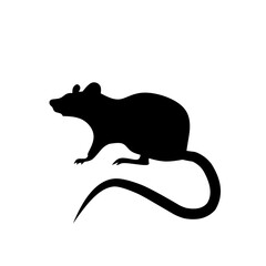 Mouse icon vector. Rat illustration sign. Jerboa symbol or logo