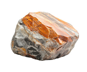 Natural gemstone discovery quarry site mineral view isolated on transparent background