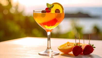 美しいフルーツゼリー