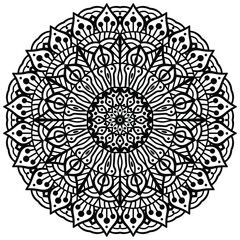 Beautiful Mandala Pattern Design. Tattoo design, mandala patterns, Arabic patterns, Rangoli, Alpona, Kolam, Paisley line art.  