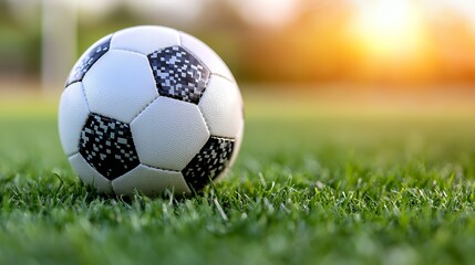 Fototapeta premium Soccer Ball on Green Grass