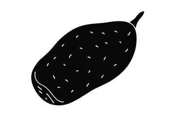 Sweet Potato Vegetable Vector Illustration Isolated on White Background

