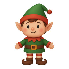 Christmas Elf Illustration: A charming illustration of a joyful Christmas elf, dressed in festive attire and exuding the spirit of holiday cheer.