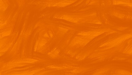 Panoramic abstract orange background with brushstroke textures, ideal as a backdrop or wallpaper