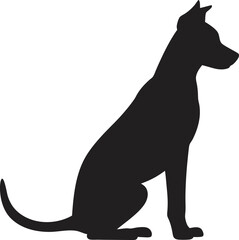 Dog Silhouette PNG Transparent Background