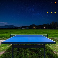 tennis court in the night