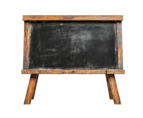 Bright creative learning space with chalkboard classroom educational tool isolated on transparent background