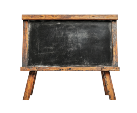 Bright creative learning space with chalkboard classroom educational tool isolated on transparent background