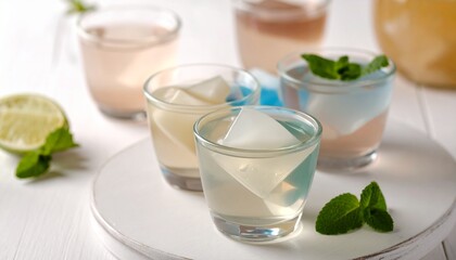 美しいフルーツゼリー