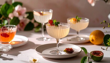 美しいフルーツゼリー